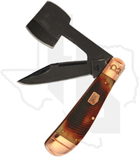 Rough Rider Backwoods Bushcrafter Chopper RR1841 - Sawcut Brown Bone