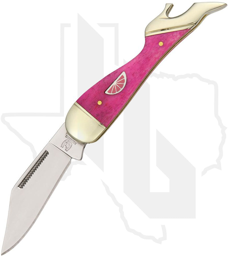 Rough Rider Small Leg Knife RR837 - Pink Lemonade