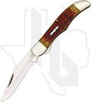 Rough Rider Folding Hunter RR854 - Amber Bone, Jigged