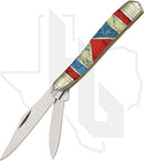 Rough Rider Stoneworx RR911 Peanut - Red/White/Turquoise Stone