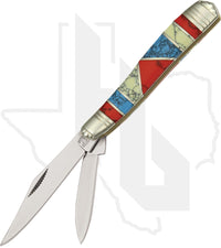 Rough Rider Stoneworx RR911 Peanut - Red/White/Turquoise Stone