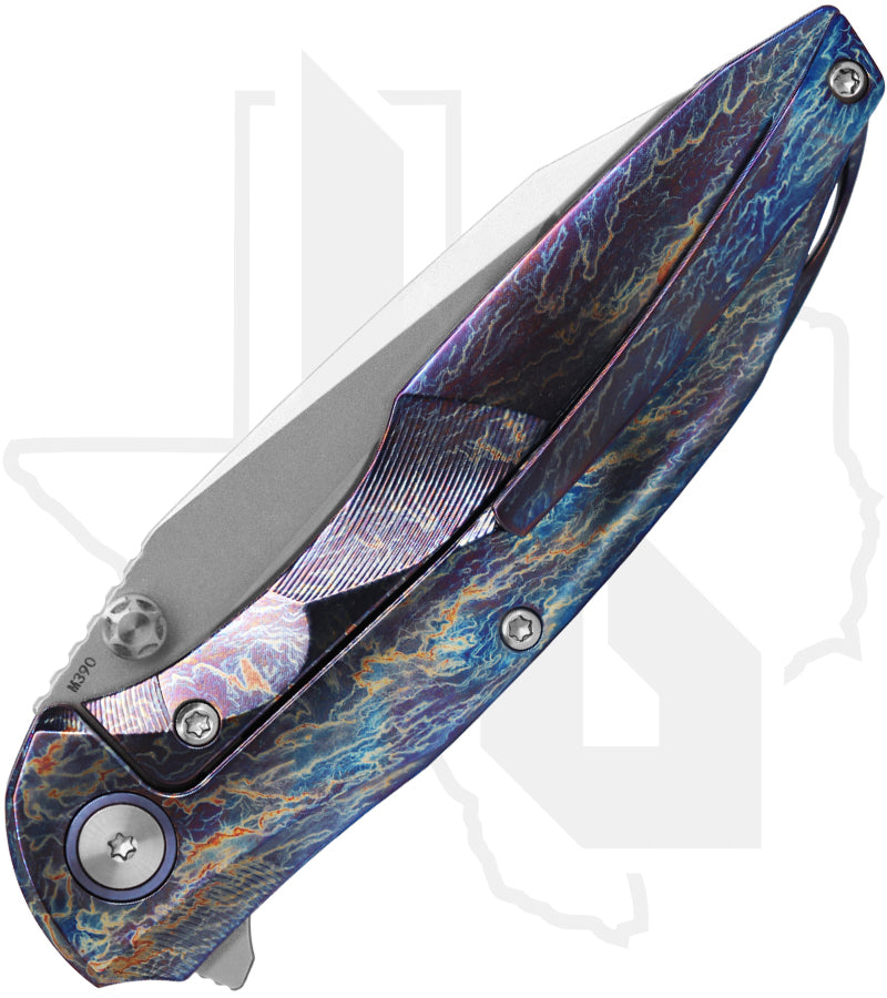 Remette RT-Cool Whale RTCL-T3 - Lightning Pattern Titanium, Bead-Blasted