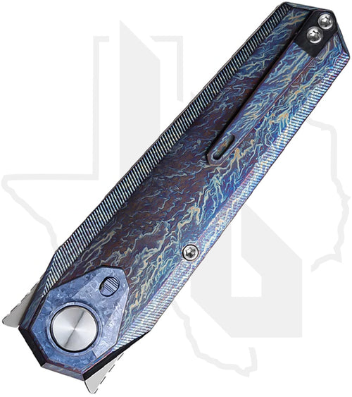 Remette RT-Infinite Power RTIP-M - Lightning Pattern Titanium, Bead-Blasted