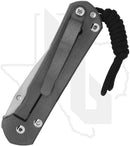 Chris Reeve Knives Small Sebenza 31 S31-1400-U8 - Polished Drop Point, Unique Graphic, Silver Hardware