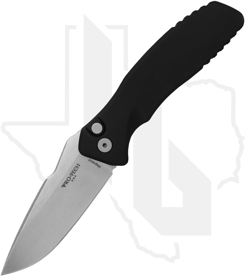 Pro-Tech Spartan Blades Pallas Auto SB1101 - Black Aluminum, Stonewashed