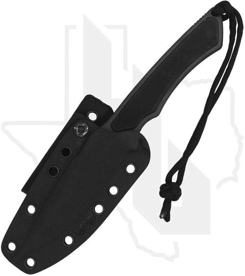 Spartan Blades Elite Grade Phrike SB17BKBKKYBK - Tungsten DLC, Black G-10, Black Kydex Sheath