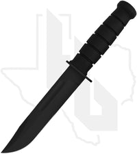 Spartan Blades Elite Grade Spartan-KA-BAR SB54BKBKKYBK - Flat Black DLC, Black, Black Kydex Sheath