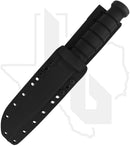 Spartan Blades Elite Grade Spartan-KA-BAR SB54BKBKKYBK - Flat Black DLC, Black, Black Kydex Sheath