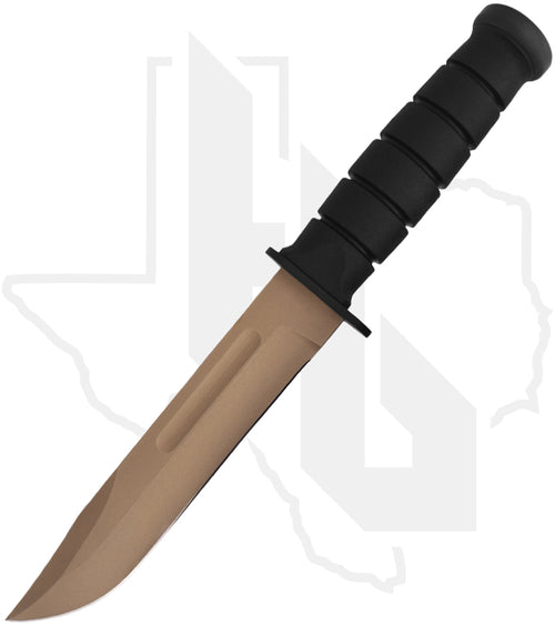 Spartan Blades Elite Grade Spartan-KA-BAR SB54DEBKKYBK - Flat Dark Earth ZrN, Black Kydex Sheath