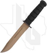 Spartan Blades Elite Grade Spartan-KA-BAR SB54DEBKKYTN - Flat Dark Earth ZrN, Coyote Kydex Sheath