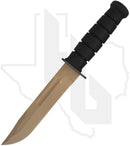 Spartan Blades Elite Grade Spartan-KA-BAR SB54DEBKLTBK - Flat Dark Earth ZrN, Black Leather Sheath