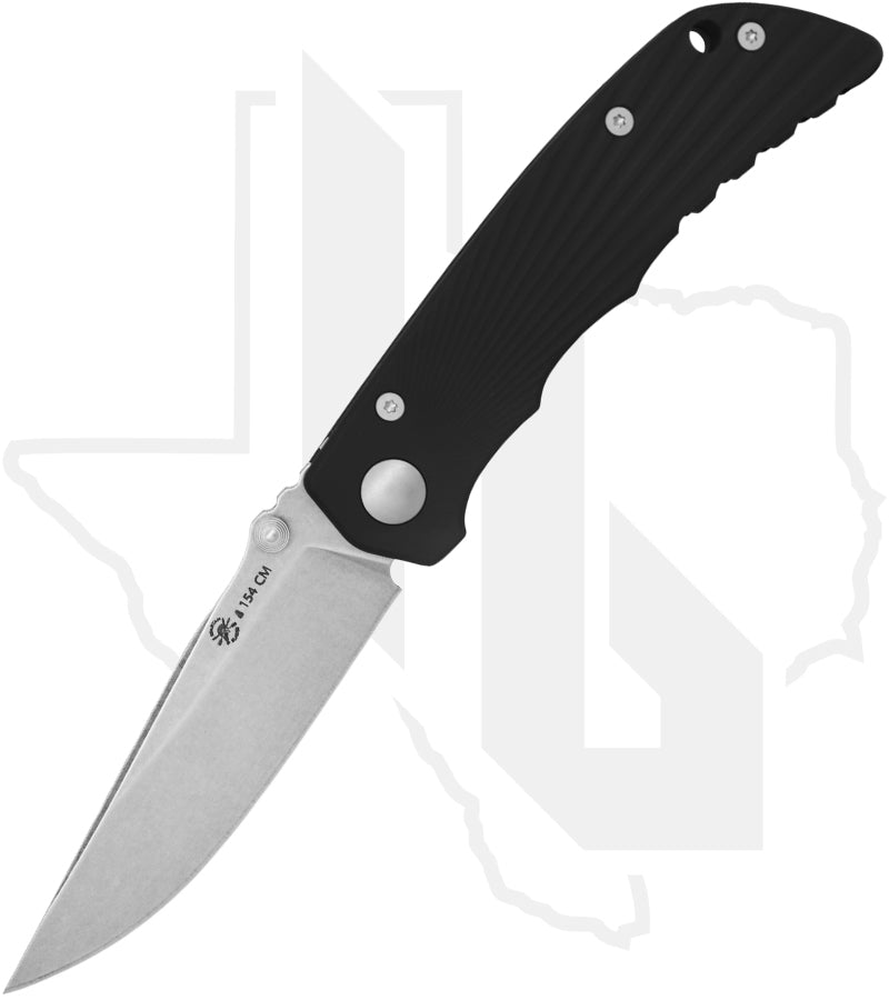 Spartan Blades Field Grade Talos II SFBL13BKSW - Starburst Milled Black Cerakote Aluminum, Stonewashed