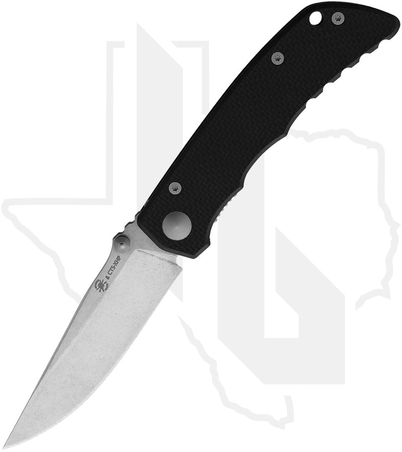 Spartan Blades Field Grade Talos SFBL7BK - Black G-10, Tumbled