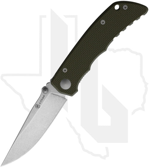 Spartan Blades Field Grade Talos SFBL7GR - Green G-10, Tumbled