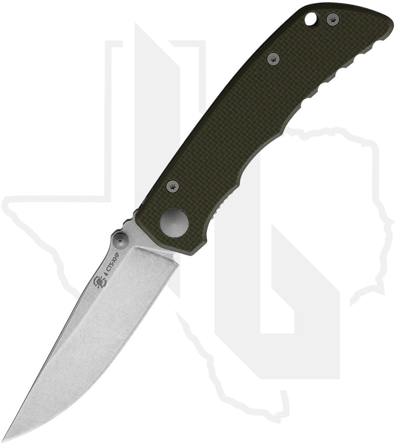 Spartan Blades Field Grade Talos SFBL7GR - Green G-10, Tumbled