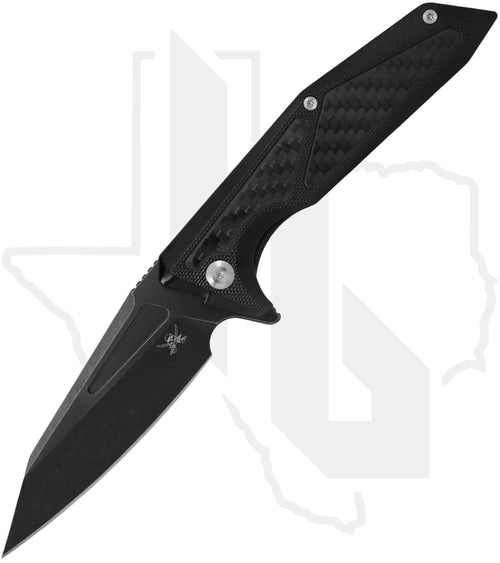 Skallywag Tactical Shadow Beard 21ANDY236 - Black G-10, Carbon Fiber