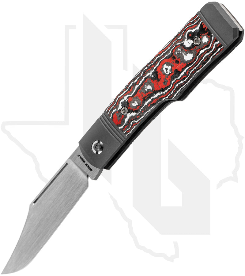 Jack Wolf Knives Sharpshooter Jack SHARP-02-FC-SNOW - Snowfire Fat Carbon