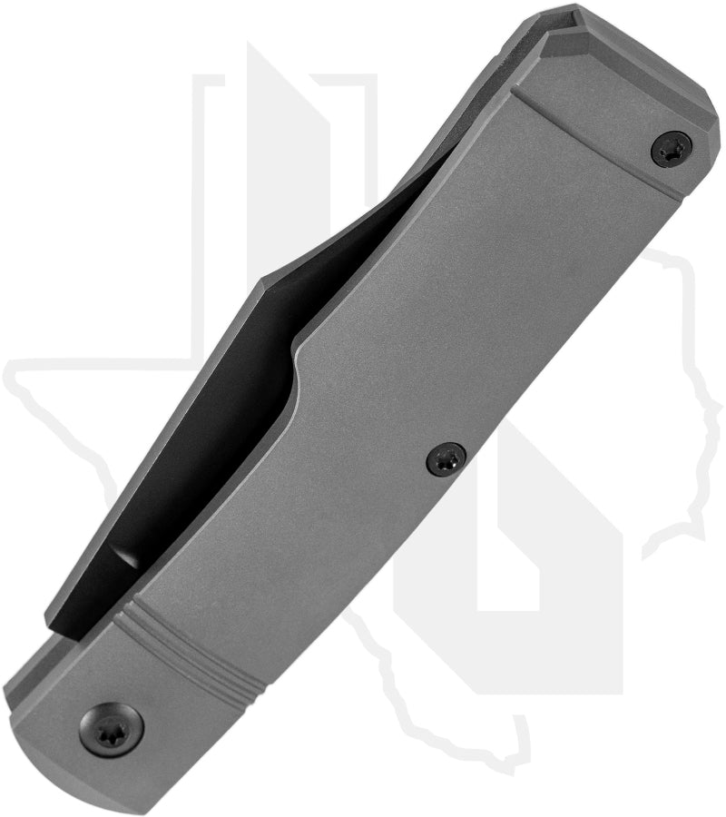Jack Wolf Knives Sharpshooter Jack SHARP-02-TI-REV-TUX - Smooth Titanium Reverse Tux