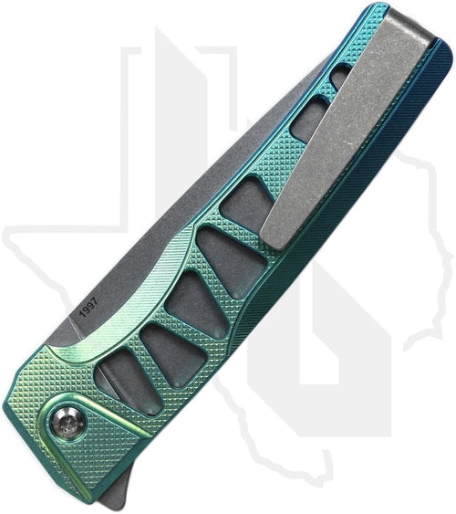 MachineWise Sonora - 1997 - Stonewashed, Diamonds-Skeleton Milling, Aqua Fade Titanium