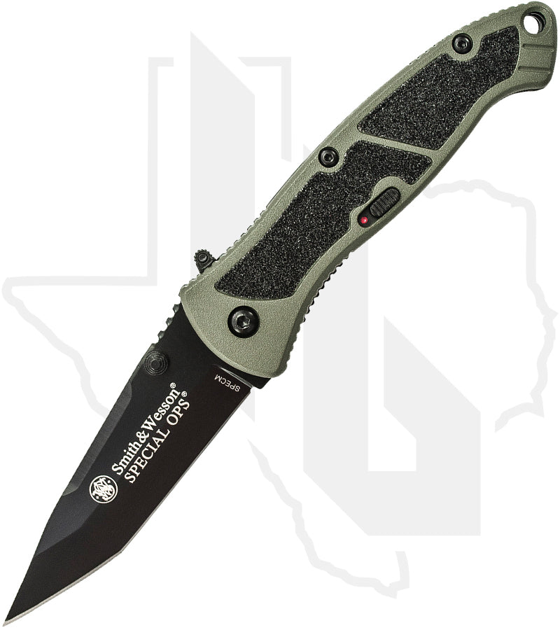 Smith & Wesson Medium Special Ops M.A.G.I.C. SPECM - Green Aluminum, Black