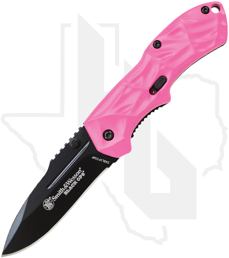 Smith & Wesson Small Black Ops M.A.G.I.C. SWBLOP3SMP - Pink Aluminum, Black
