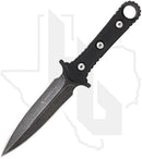 Smith & Wesson Boot Knife SWF606 - Black TPE, Black Stonewashed