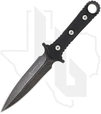 Smith & Wesson Boot Knife SWF606 - Black TPE, Black Stonewashed