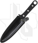 Smith & Wesson Boot Knife SWF606 - Black TPE, Black Stonewashed