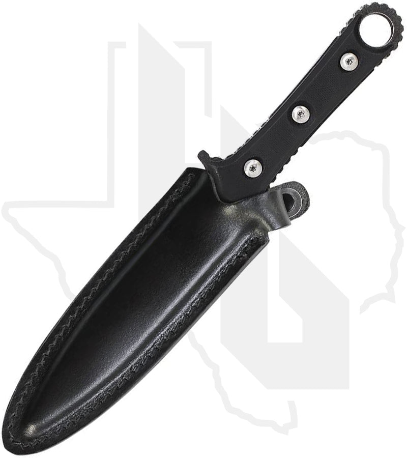 Smith & Wesson Boot Knife SWF606 - Black TPE, Black Stonewashed