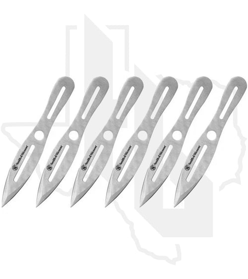Smith & Wesson 6 Pc 8 in. Throwing Knife Set SWTK8CP - Nylon Sheath