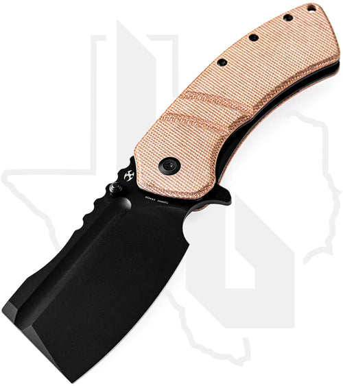 Kansept XL Korvid T1030A2 - Brown Micarta, Black TiCN Coated