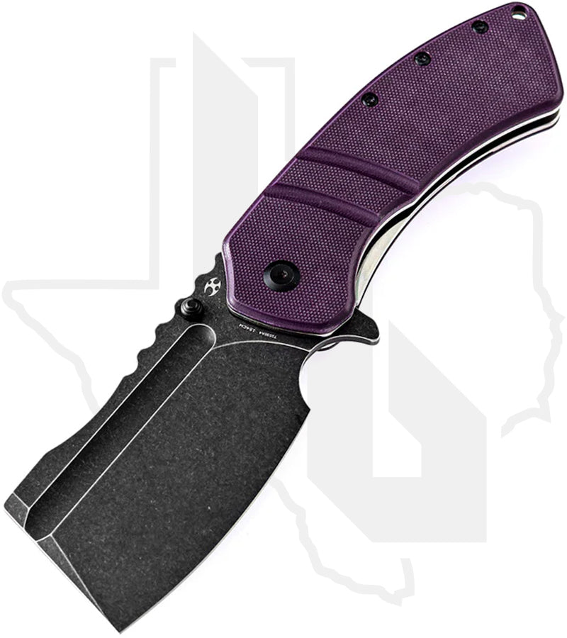 Kansept XL Korvid T1030A4 - Purple G-10, Black TiCN Coated