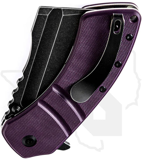 Kansept XL Korvid T1030A4 - Purple G-10, Black TiCN Coated