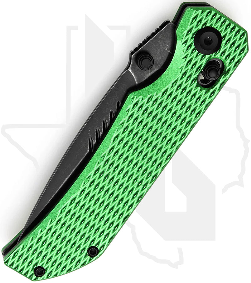 Tenable Eaglestrike T1095V3 - Green Anodized Aluminum, Diamond Pattern, Blackwashed