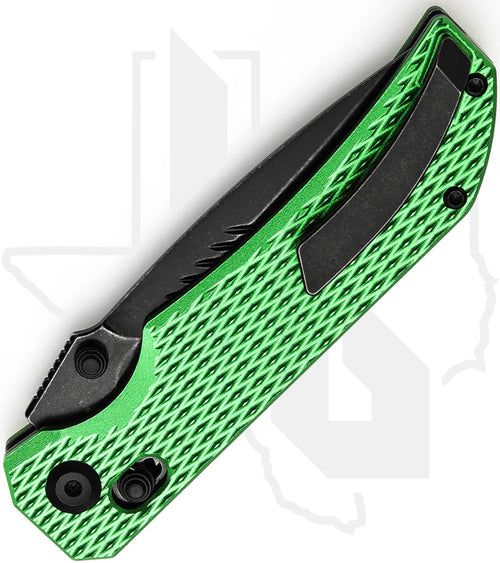 Tenable Eaglestrike T1095V3 - Green Anodized Aluminum, Diamond Pattern, Blackwashed