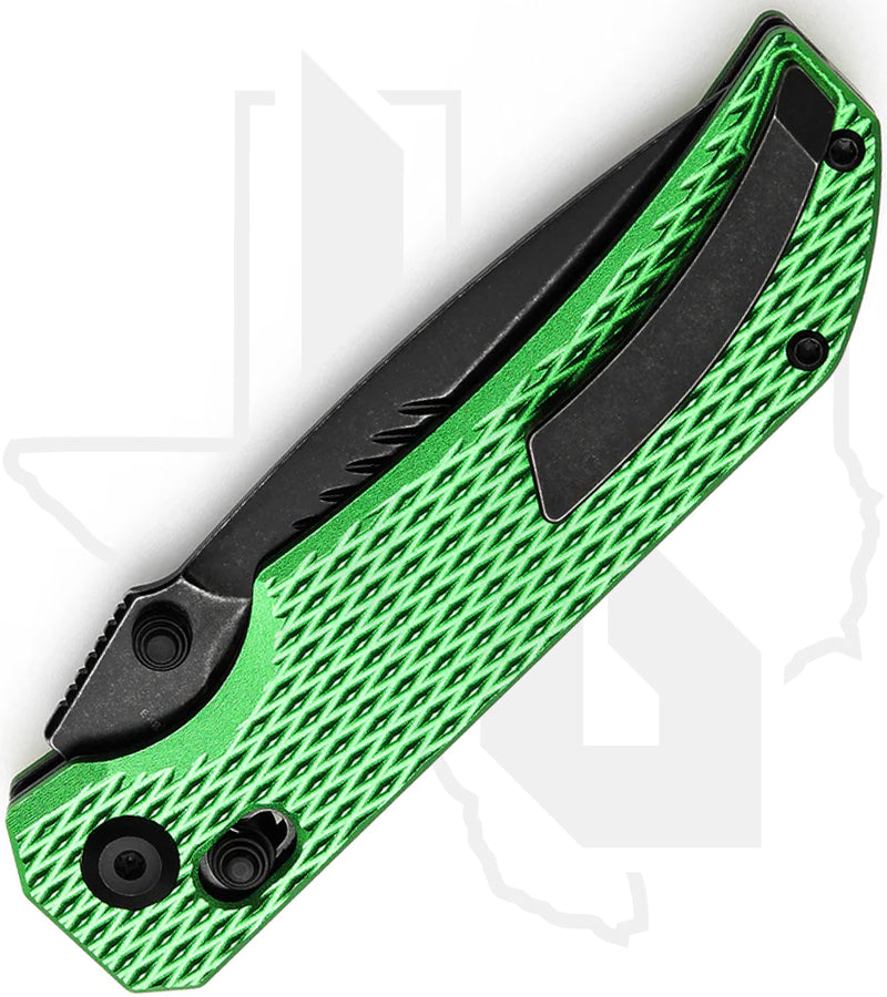 Tenable Eaglestrike T1095V3 - Green Anodized Aluminum, Diamond Pattern, Blackwashed