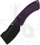 Kansept Korvid V TE2030V3 - Purple G-10, Diamond Pattern, Blackwashed
