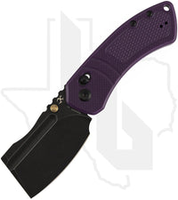 Kansept Korvid V TE2030V3 - Purple G-10, Diamond Pattern, Blackwashed