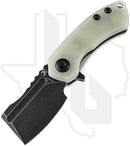 Kansept Mini Korvid T3030A4 - Jade G-10, Black TiCN Stonewashed