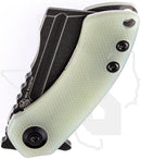Kansept Mini Korvid T3030A4 - Jade G-10, Black TiCN Stonewashed