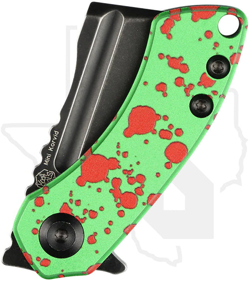 Kansept Mini Korvid T3030P1 - Zombie Green Aluminum, Black Stonewashed