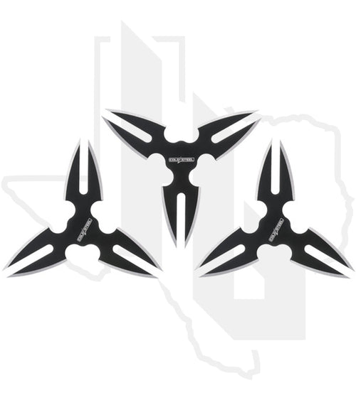 Cold Steel 3 Pc Throwing Stars TH-15STR3PK - Black Oxide