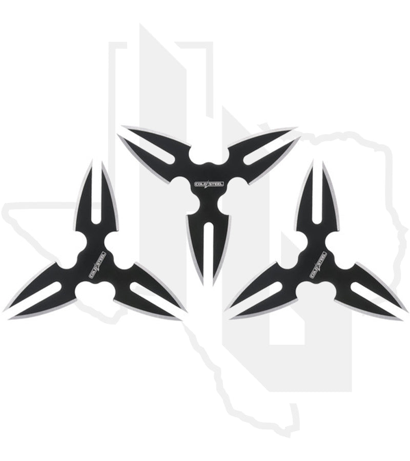 Cold Steel 3 Pc Throwing Stars TH-15STR3PK - Black Oxide