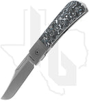 Jack Wolf Knives The Benny THEBE-01-FC-WHITE - White Storm Fat Carbon, Titanium