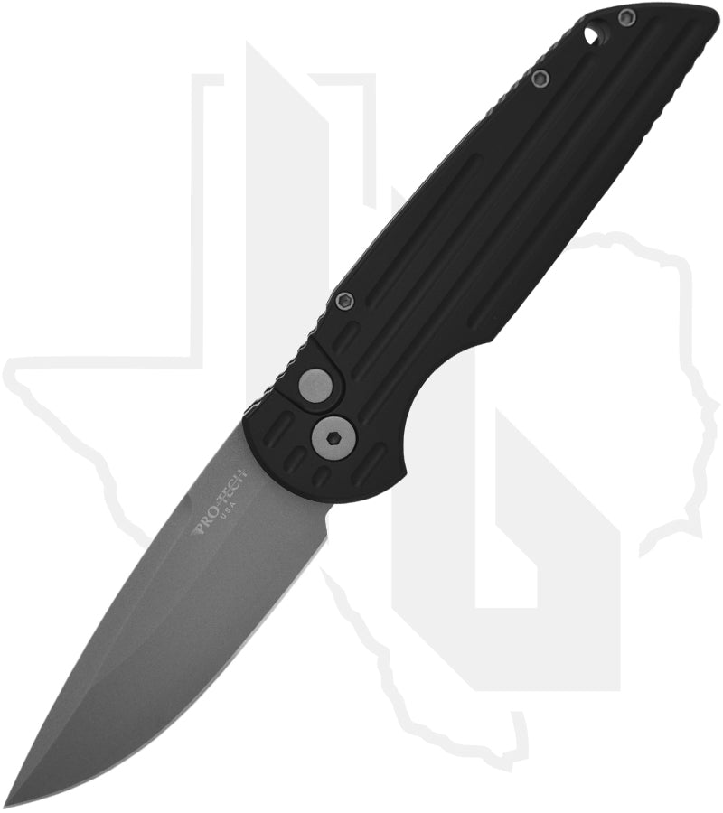 Pro-Tech TR-3 - Black Groove Textured Aluminum, Bead-Blasted