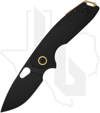 GiantMouse ACE Tribeca TRIBECA-BLACKOUT - Stonewashed Black PVD, Double Black Canvas Micarta
