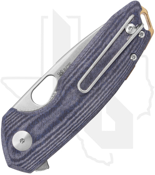 GiantMouse ACE Tribeca TRIBECA-DENIM-MICARTA - Stonewashed, Denim Canvas Micarta