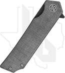 EIKONIC Tsuru TS8BB - Grey Black Micarta, Black PVD