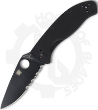 Spyderco Tenacious C122GBBKPS - Black, Black G-10
