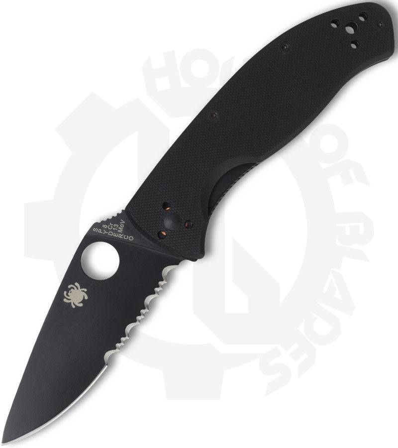 Spyderco Tenacious C122GBBKPS - Black, Black G-10
